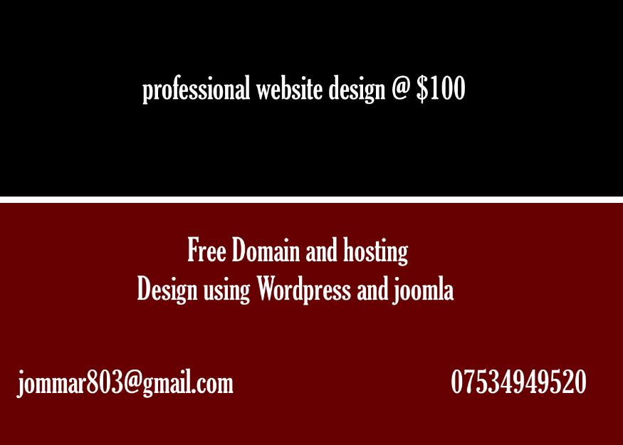 Free domain and web hosting